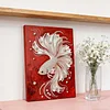 (30x40cm)DIY Pearl Painting Framed Koi Handmade Pearl Material Art Kit Living Room Decor