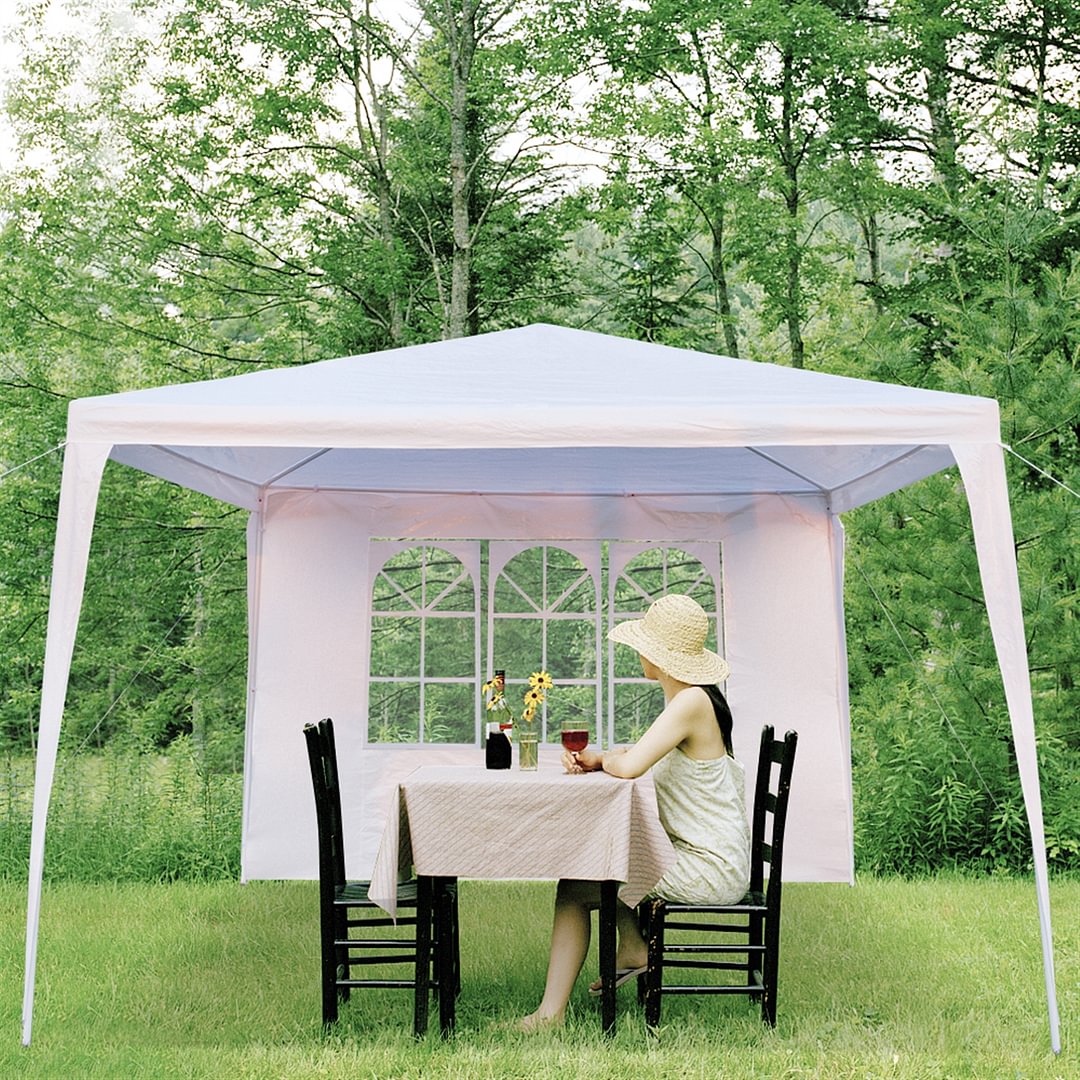 10'x10' Waterproof Pop Up Canopy Tent with Sides - vzzhome