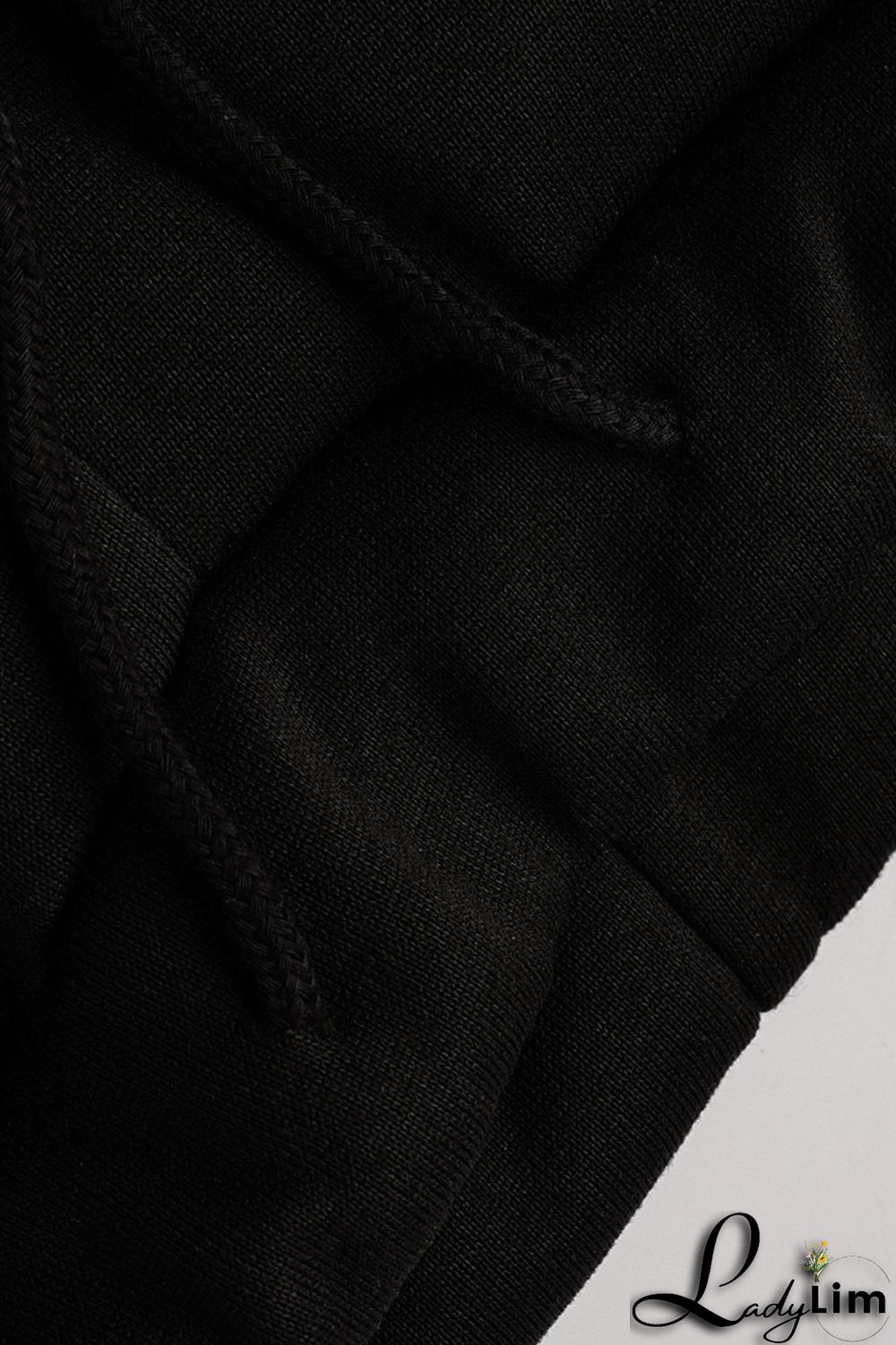 Black Fashion Casual Letter Print Patchwork O Neck Long Sleeve Two Pieces