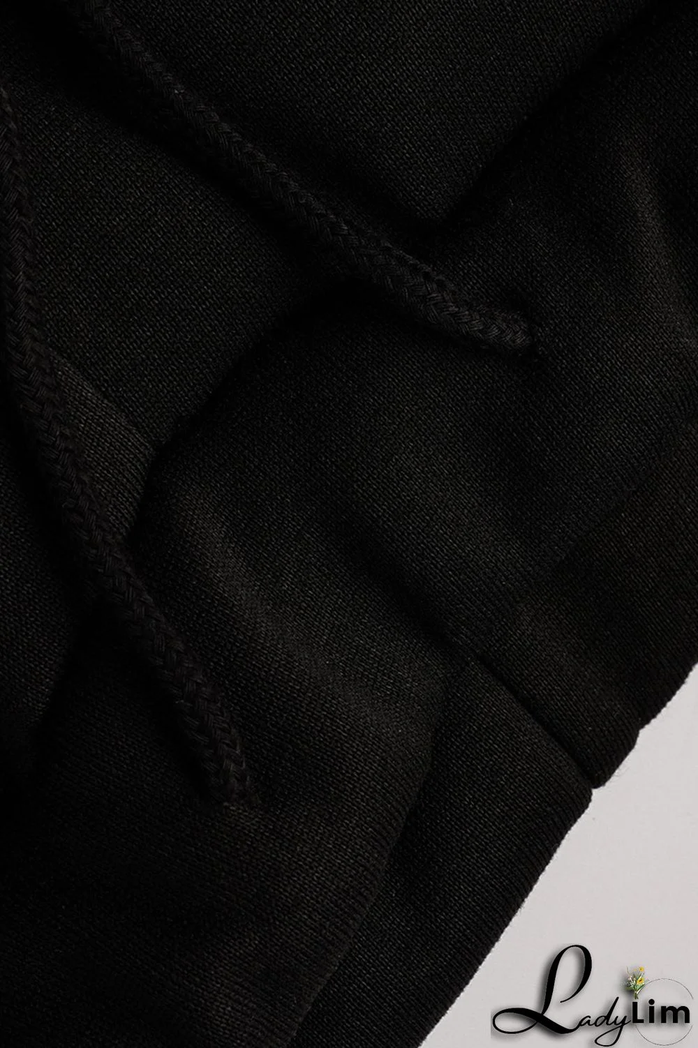 Black Fashion Casual Letter Print Patchwork O Neck Long Sleeve Two Pieces