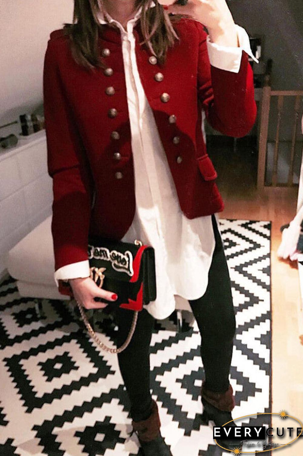 Fashion Classic Button Blazer