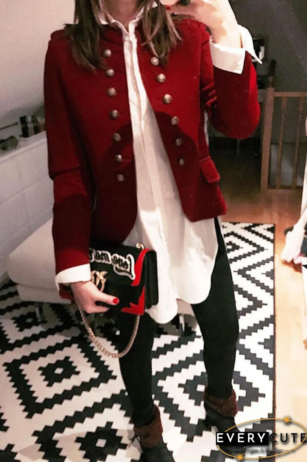 Fashion Classic Button Blazer