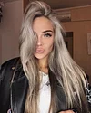 Long Straight Mixed Gray Wig