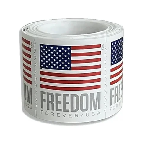 STAMP ROLL DISPENSER  WITH TWO ROLL OF 200 FOREVER STAMPS