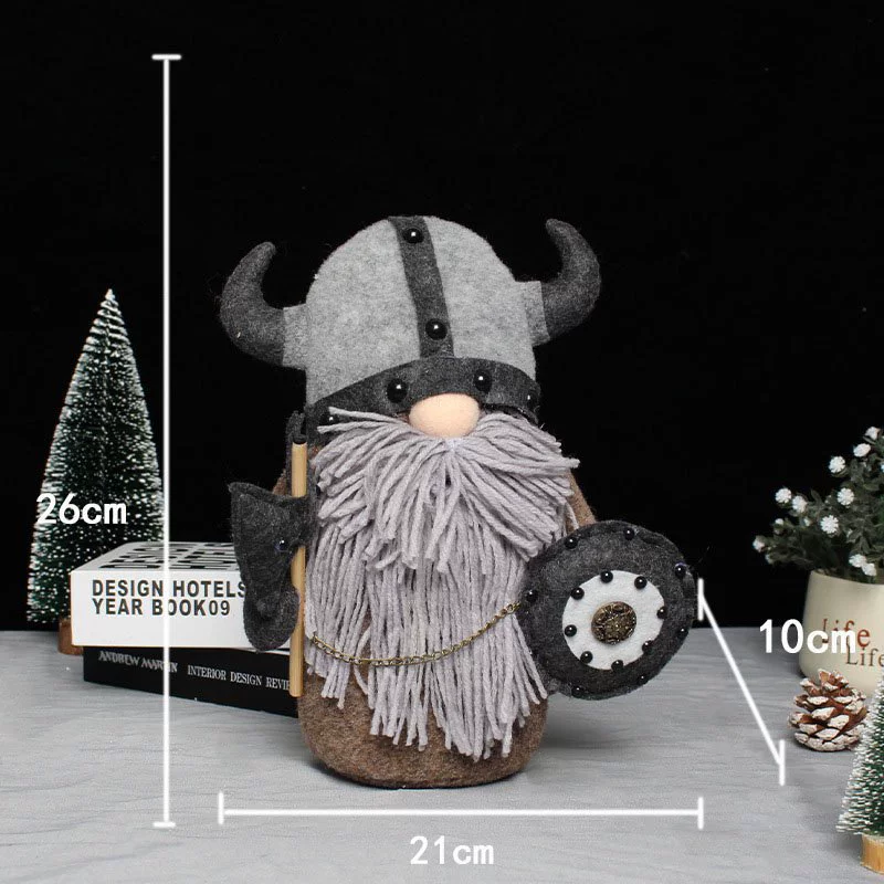 Faceless Old Man Plush Doll Ornaments - Knight Gnomes, Vikings, and Gladiator Dolls