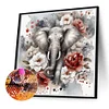 Diamond Painting-DIY Full Round Drill Elephant（40*40CM）