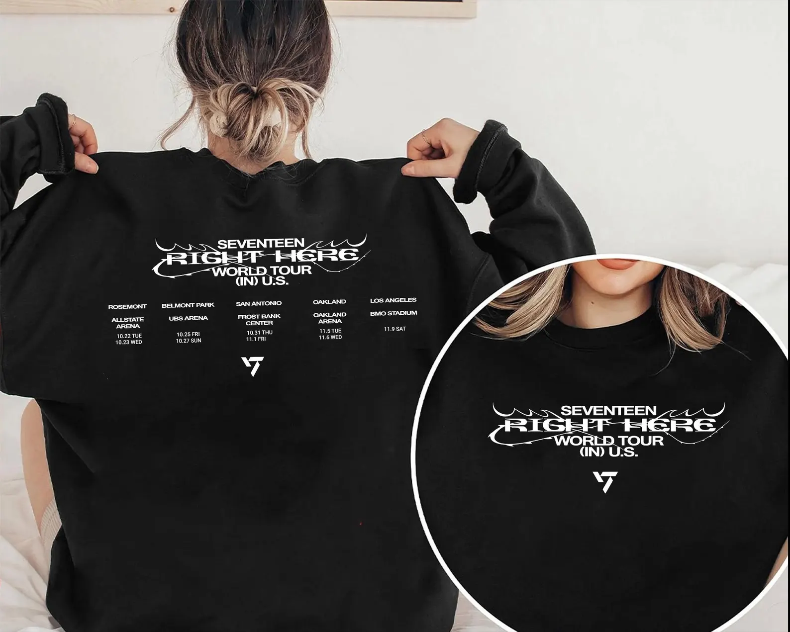 Seventeen Right Here US World Tour Sweatshirt officialsvtshop