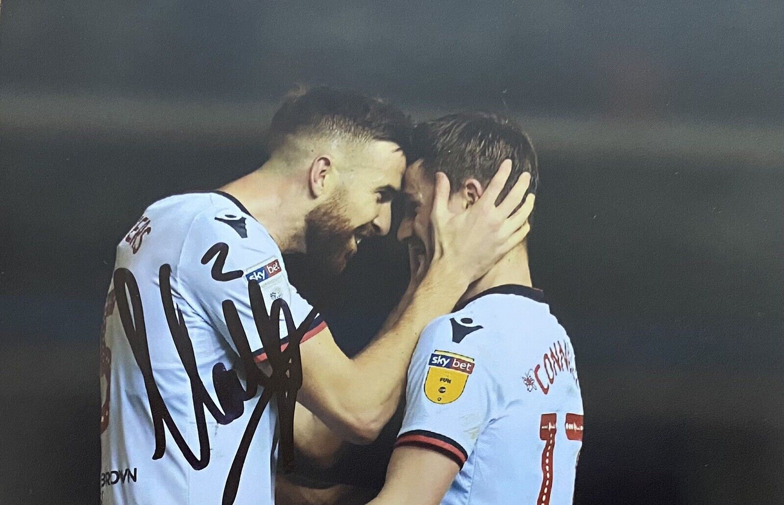 Callum Connolly Genuine Hand Signed Bolton Wanderers 6X4 Photo Poster painting