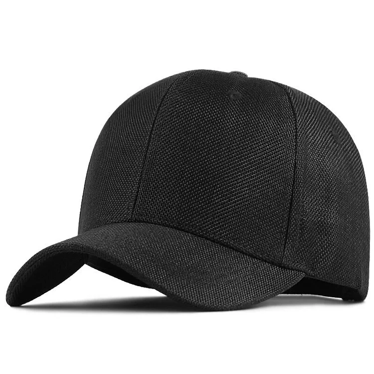 2023 Summer Dad Faux Linen Sun Cap Male Cool Sports Hat Big Head Man Plus Size Baseball Caps 55-60cm 61-68cm
