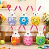 6 Pcs Easter Inflatable Outdoor Decorations PVC Colored Giant Egg Ornaments Blow Up Easter Egg Yard Decorations for Lawn/Garden/Porch/Courtyard