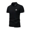 Men's New Retro Business Casual Ice Silk POLO Shirt