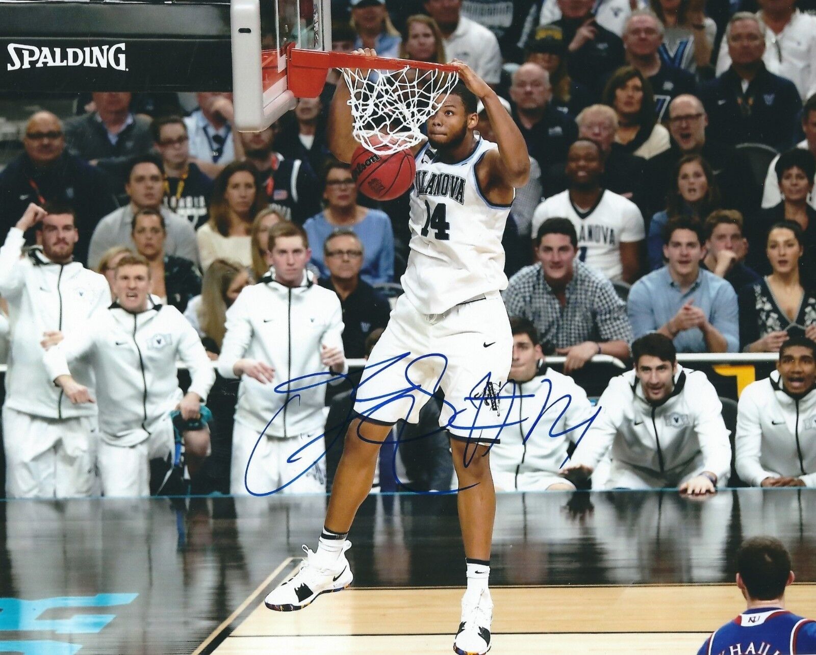 Autographed OMARI SPELLMAN Villanova University Basketball 8X10 Photo Poster painting COA