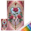 Enchanted Rose Heart-11CT Stamped Cross Stitch 40*70cm(Big Size) tapestrymarket