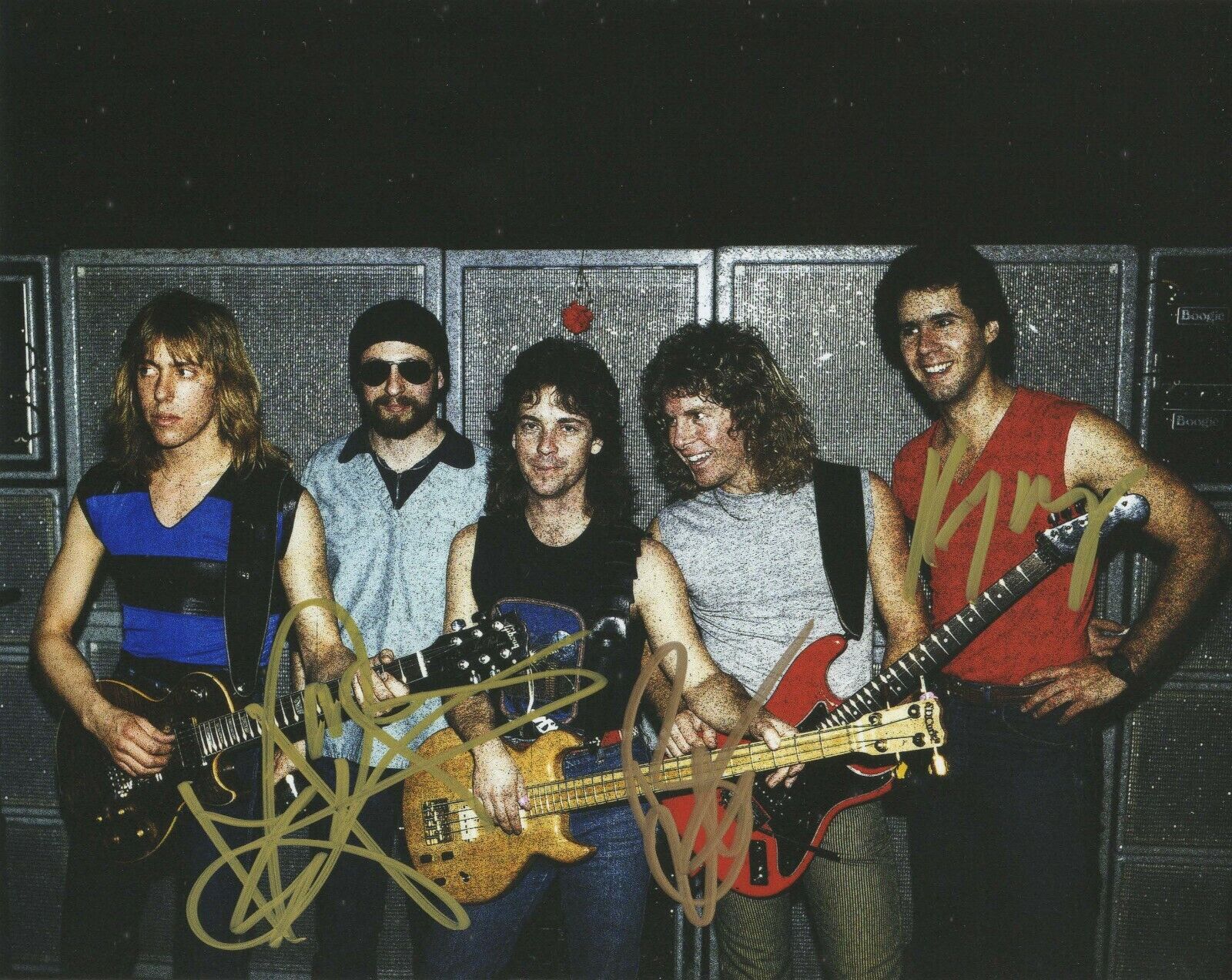 Night Ranger REAL hand SIGNED Photo Poster painting #2 COA Autographed by 3 Jack Kelly Brad