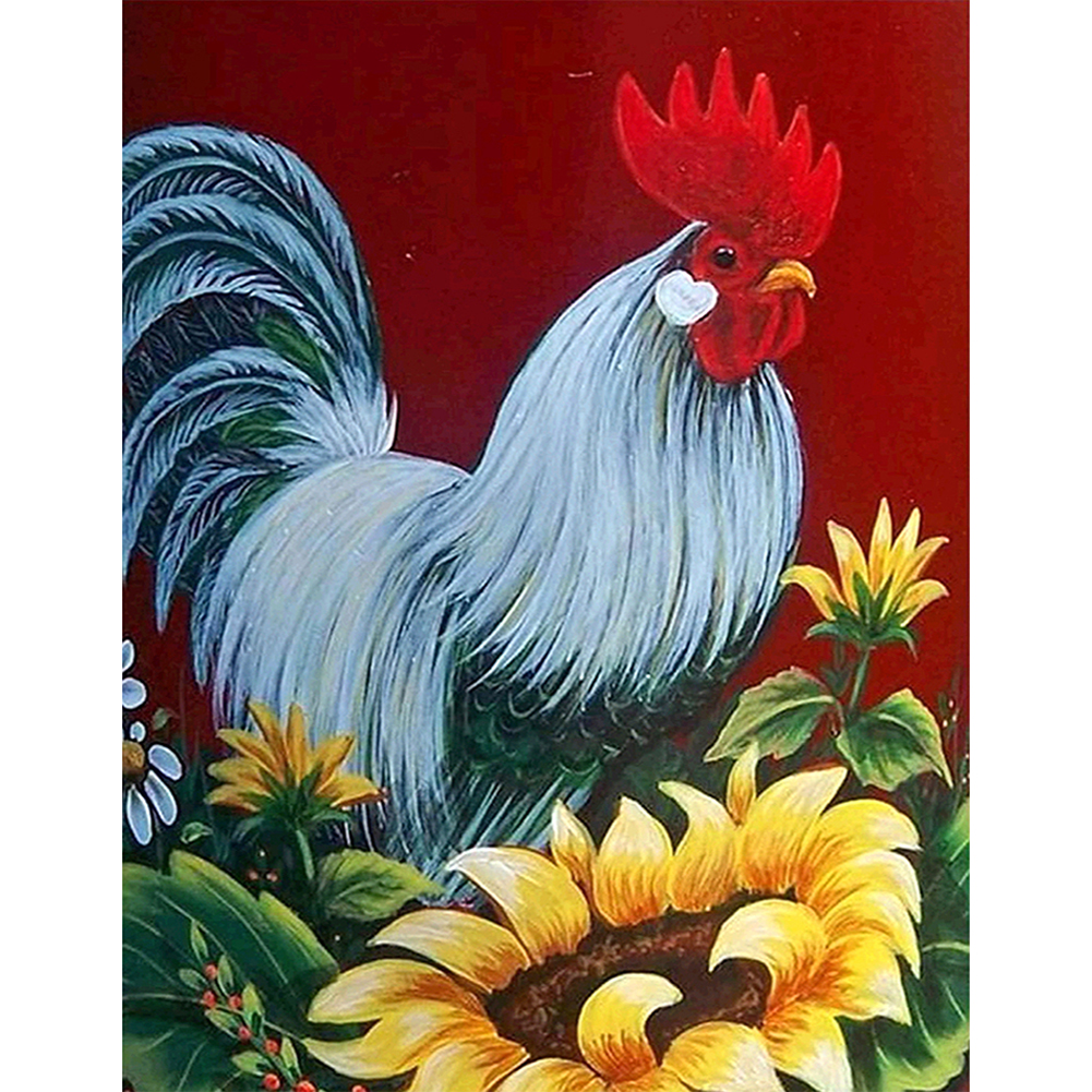 

Rooster - 11CT Stamped Cross Stitch - 40*50CM, 501 Original