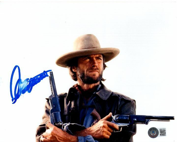 CLINT EASTWOOD signed 8x10 THE OUTLAW JOSEY WALES Photo Poster painting Beckett BAS LOA