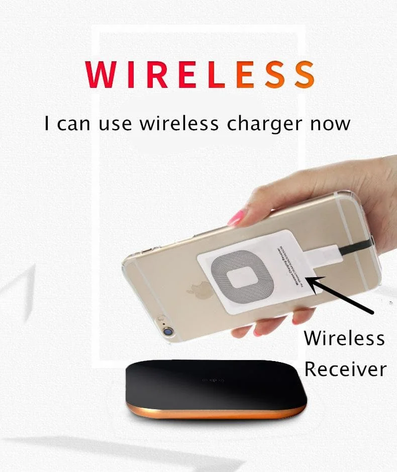 {Wireless Helper!} IPhone Android Qi Wireless Charging Receiver Sticker SP13202