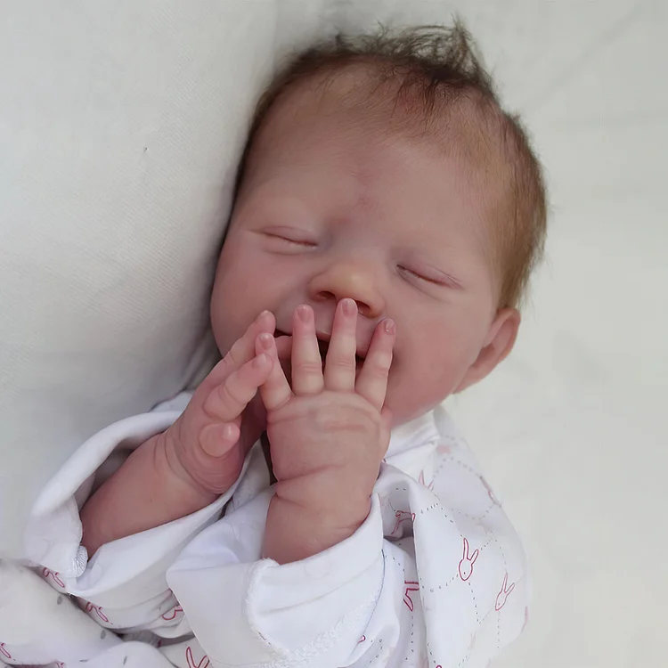 [Heartbeat💖 & Sound🔊]New 20" Real Weighted Reborn Baby Doll Named Nora- Lifelike Soft Silicone Vinyl Newborn Doll Children Gifts Rebornartdoll® RSAW-Rebornartdoll®