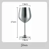 Unbreakable Durable Stainless Steel Wine Glasses