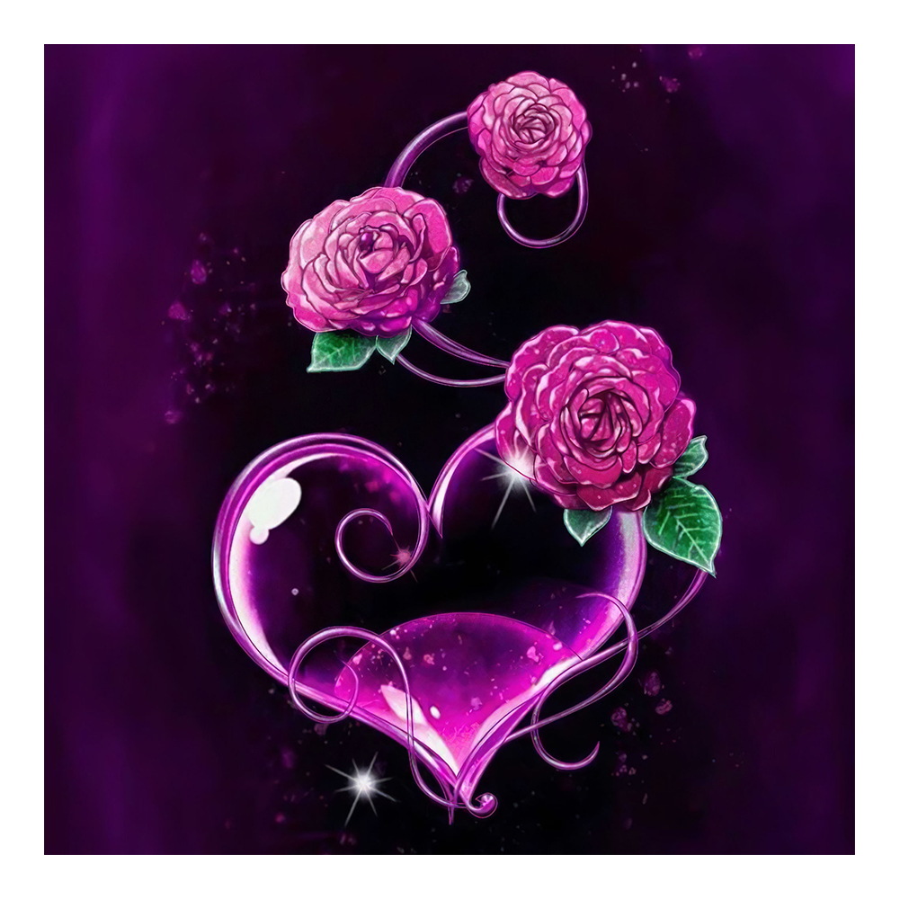 

Love Rose - Round Drill Diamond Painting - 40*40CM, 501 Original