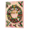 Diamond Painting-DIY Crystal Rhinestone Merry Christmas with Frame(40x30cm)