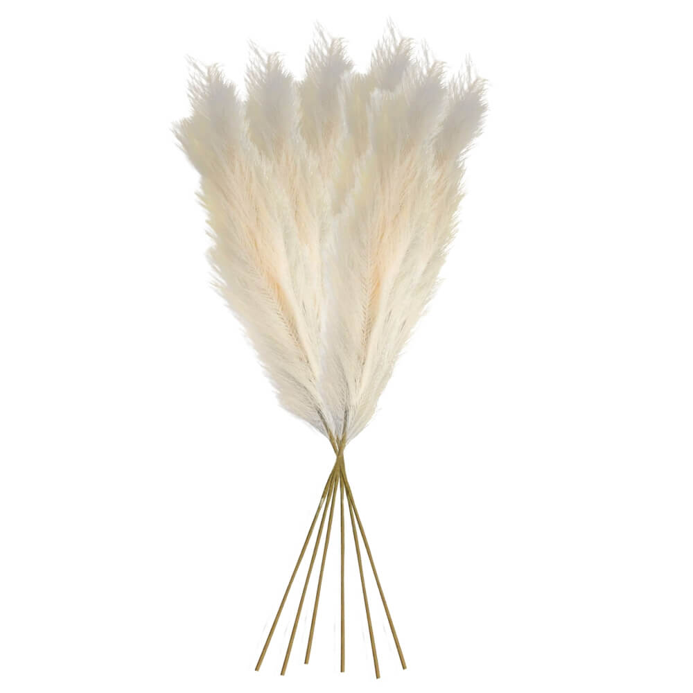 38.6" Artificial Silk Pampas Grass (6 PCS)