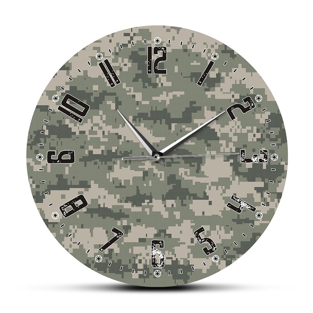 

Camouflage - Frameless Acrylic Wall Clock, 501 Original