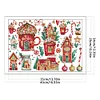 Celebrate Christmas - 14CT Stamped Cross Stitch 43*32cm/16.93*12.6in