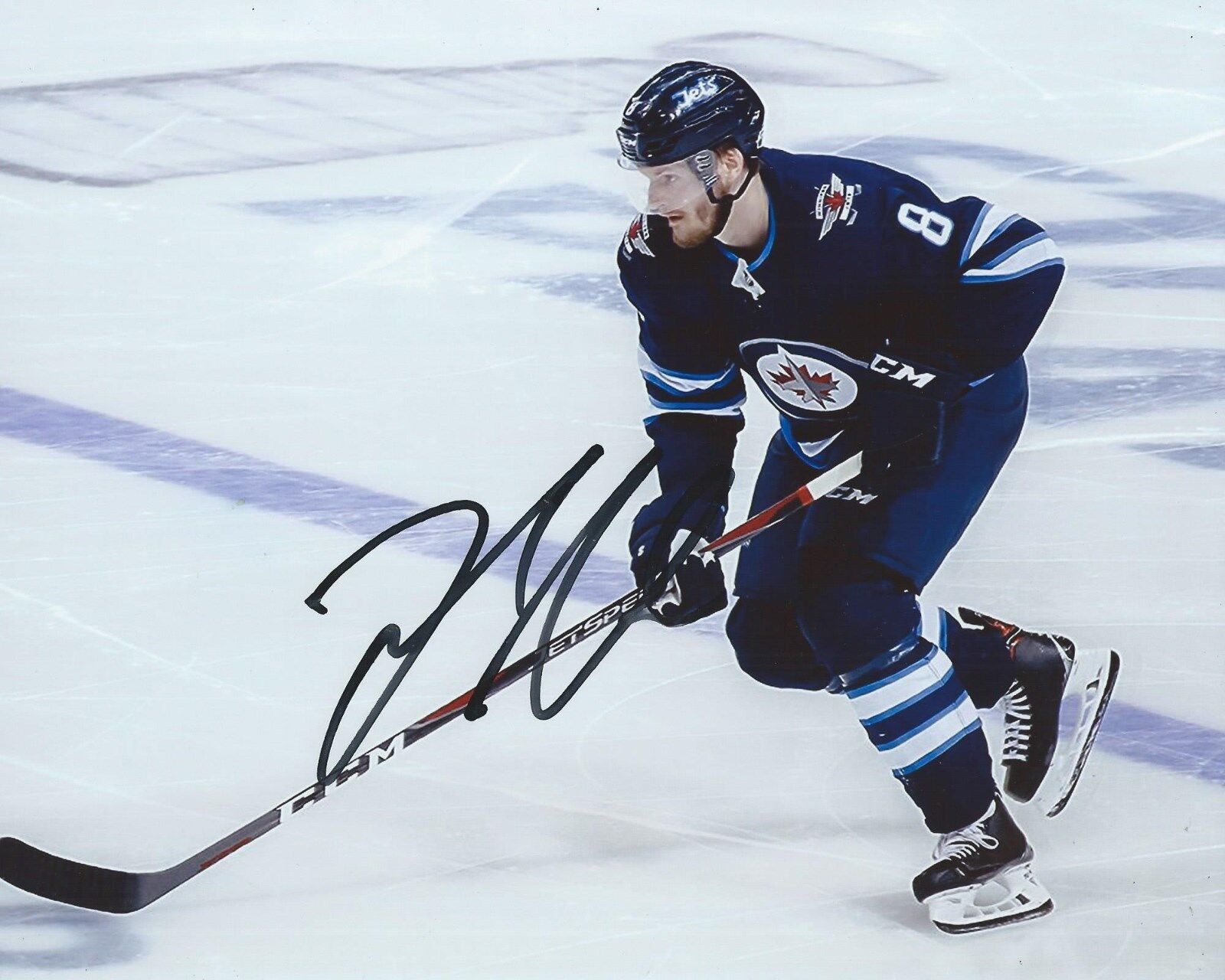 Jacob Trouba Signed 8x10 Photo Poster painting Winnipeg Jets Autographed COA F