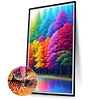 Diamond Painting-DIY Full Round Drill Rainbow Forest(70*40 CM)