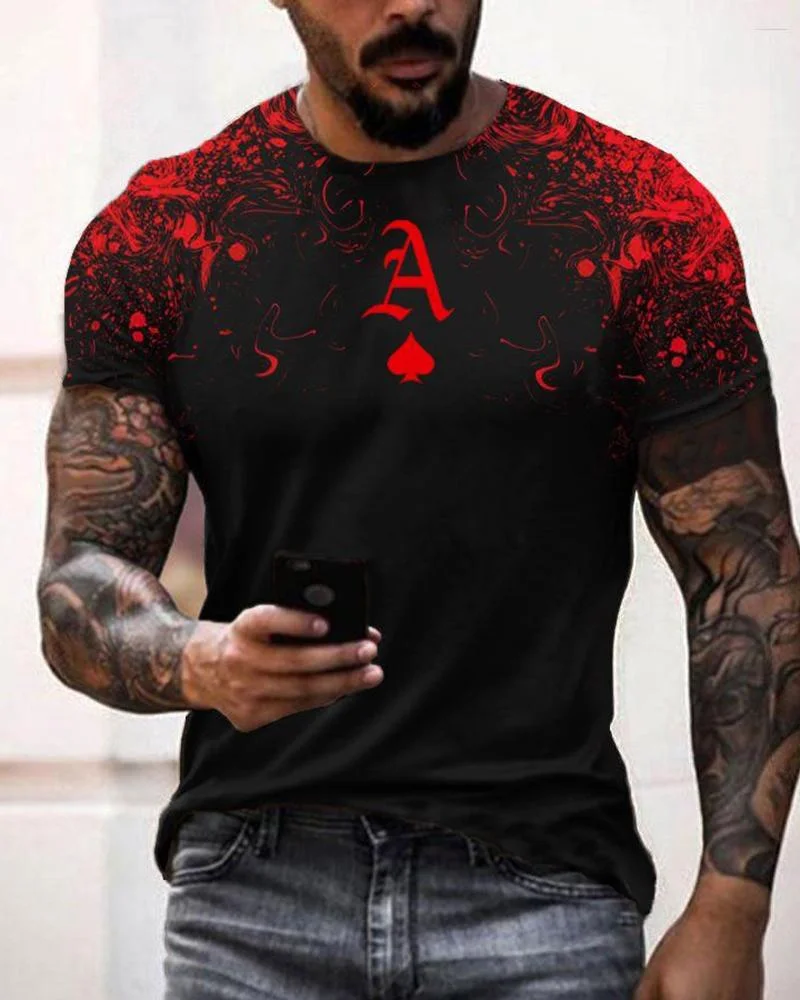 Men's Casual Printed Short Sleeves T-shirt26