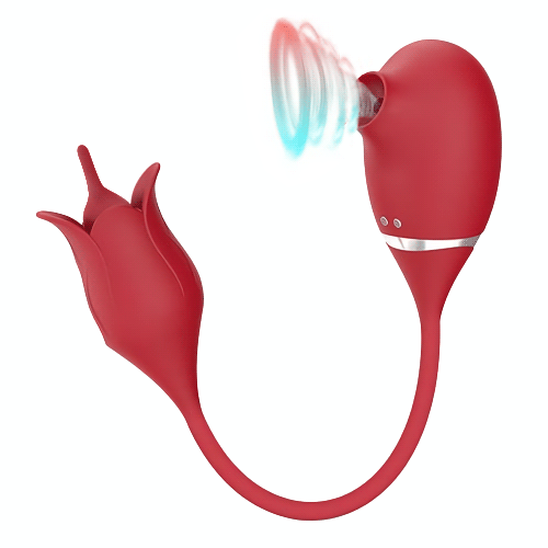 2 in1 Rose Vibrator  