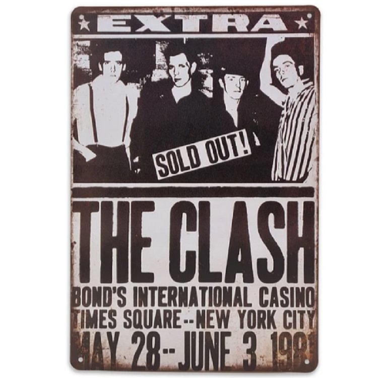 The Clash - Vintage Tin Signs/Wooden Signs 8*12Inch/12*16Inch