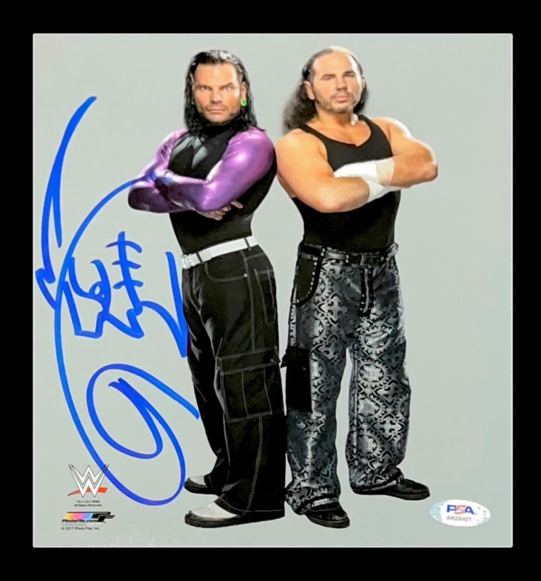 WWE JEFF HARDY HAND SIGNED AUTOGRAPHED 8X10 Photo Poster painting WITH PROOF AND PSA DNA COA 4