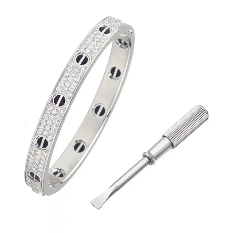 girl jewelry High quality women size micro pave setting bangle jewelry fashion women's wedding bracelet bangle 