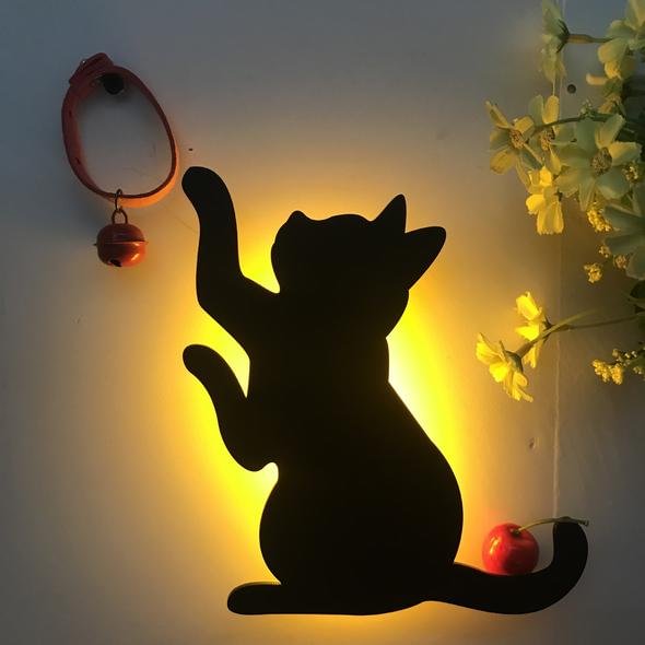 LED Night Light Sound Control-Cat