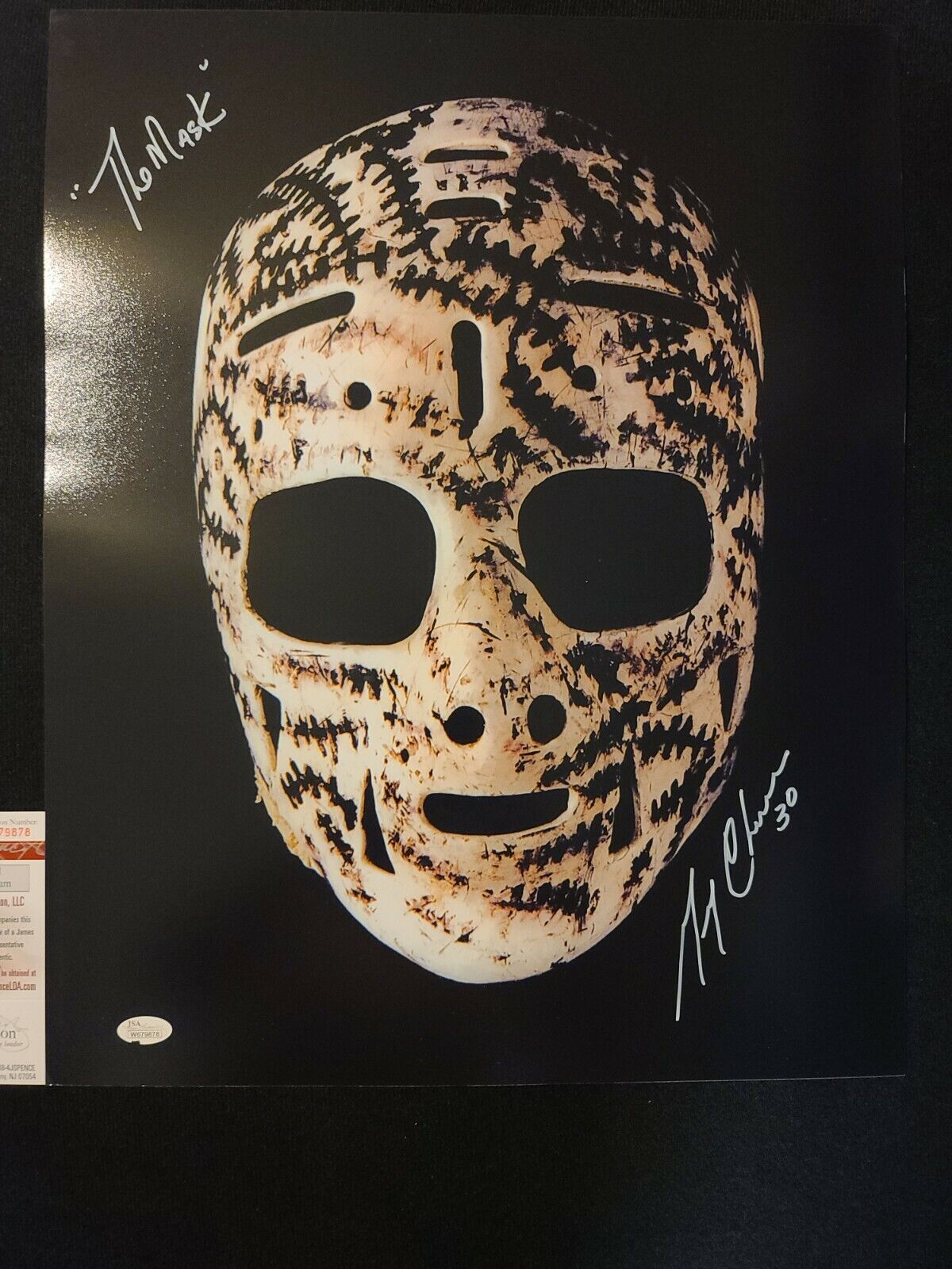 Gerry Cheevers Autographed 16x20 THE MASK