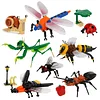 Building blocks Insect Wars Mantis Ant Butterfly model educational children's assembly insert toy gift