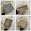 Lovely Flower Linen Shopping Lunch Gift Tote Handbag