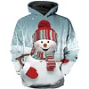Kid Girl 3D Digital Printing Sports Uniform Winter Christmas Hoodie