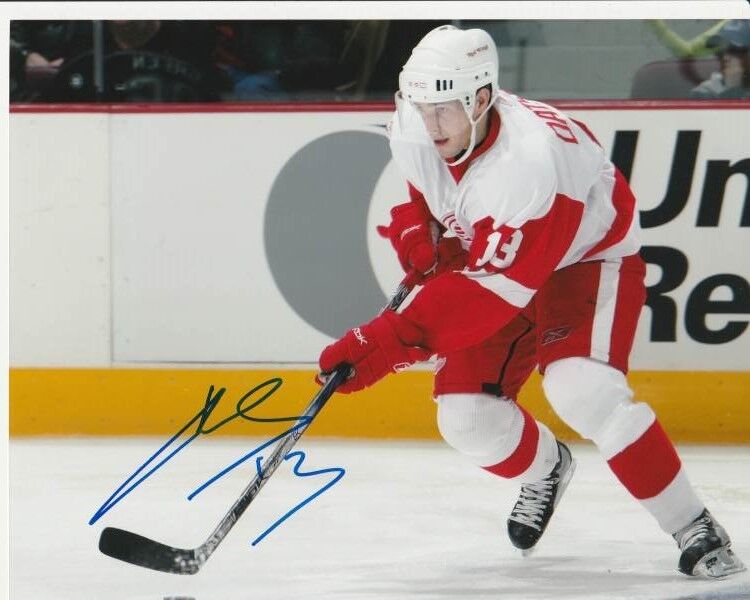 PAVEL DATSYUK SIGNED DETROIT RED WINGS 8x10 Photo Poster painting #2 Autograph