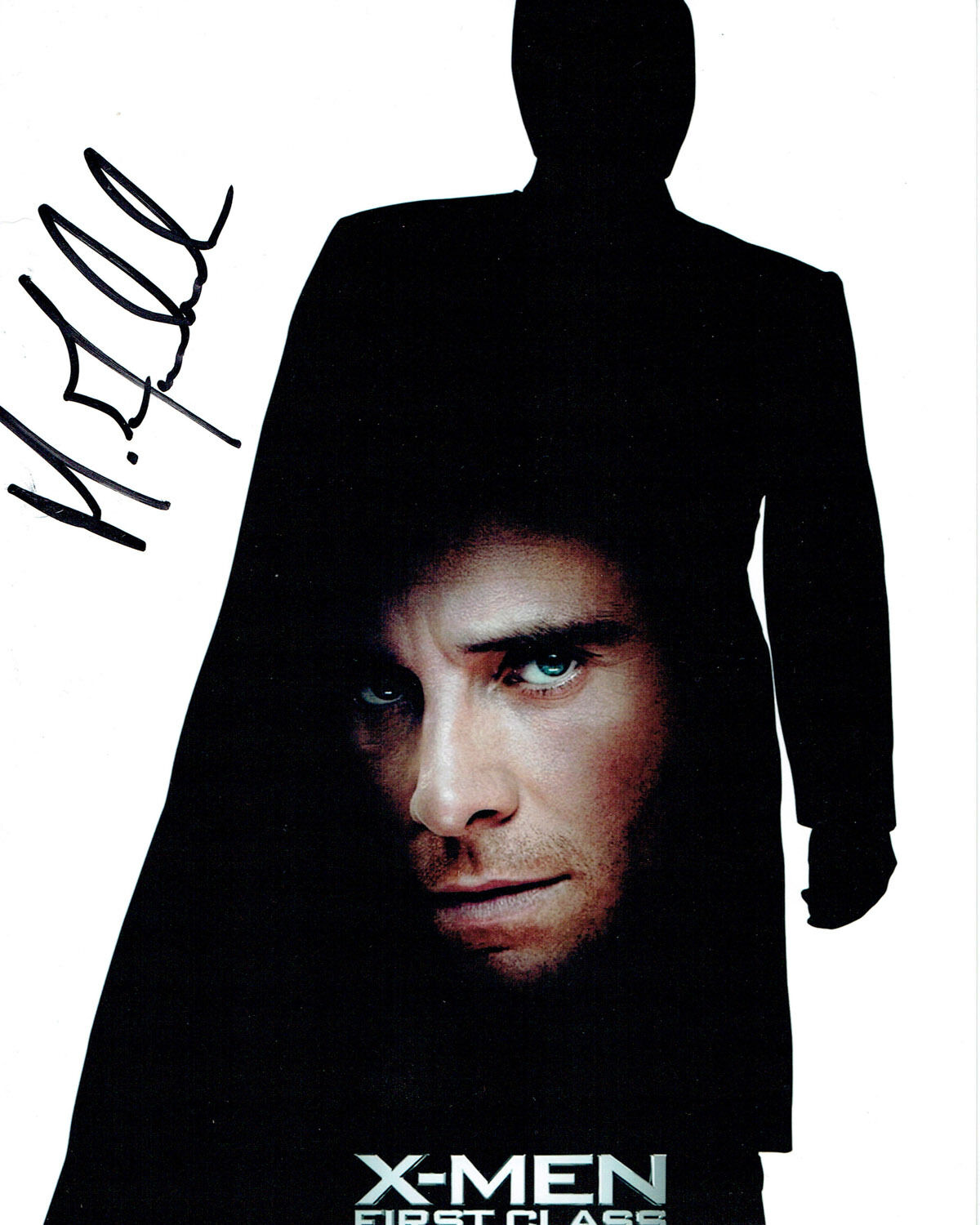 Michael FASSBENDER SIGNED X-Men First Class 10x8 Photo Poster painting AFTAL Autograph COA