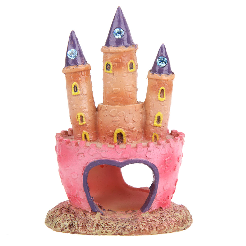 

Resin Cartoon Castle Aquariums Decorations Castle Tower Ornaments Fish Tank, 501 Original