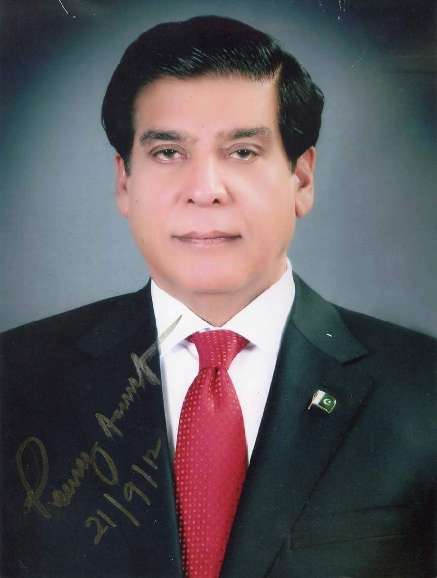 19TH PRIME MINISTER OF PAKISTAN Raja Pervaiz Ashraf autograph, signed Photo Poster painting