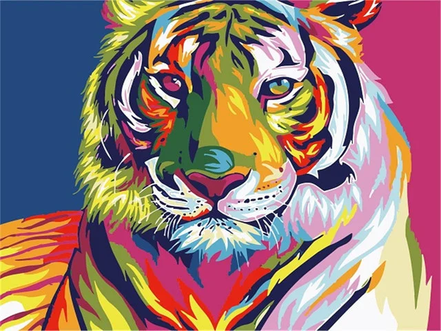 Diamond Painting - Full Round/Square Drill - Colorful  Animal(30*40 - 50*60cm)