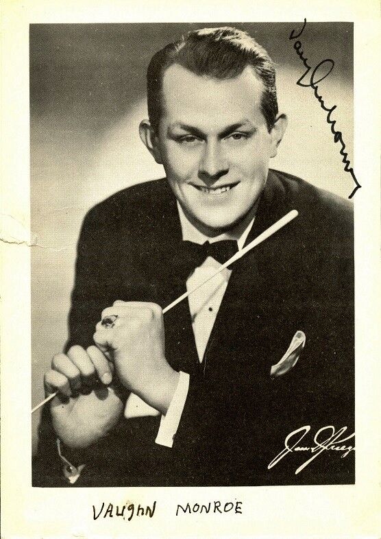 Vintage VAUGHN MONROE Signed Photo Poster painting