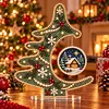DIY Pearl Diamond Painting Acrylic Stand, Christmas Tabletop Decoration, Special Shaped Diamond Art Craft Kit for Home Decor