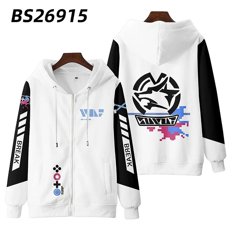 Honkai Star Rail Unisex Hoodie Sweatshirt Silver Wolf
