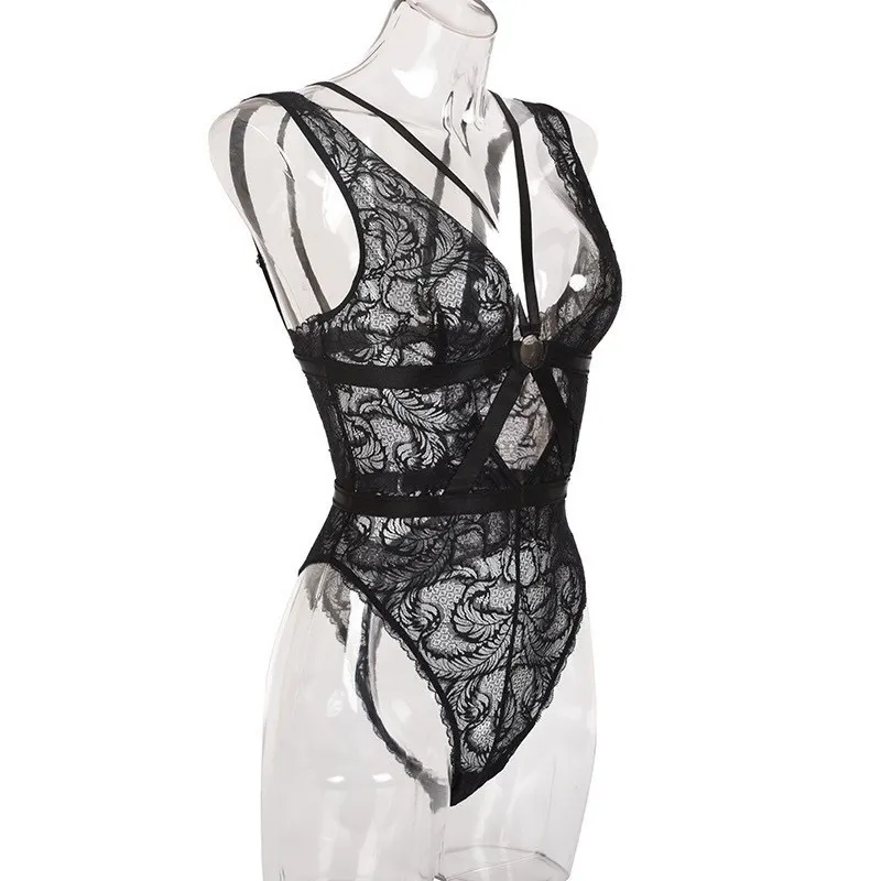 Churchf 2022 Lace New Underwear Conjoined Cross-Exfilt Idlings