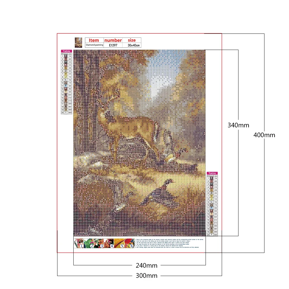 Diamond Painting - Full Round Drill - Elk(30*40cm)